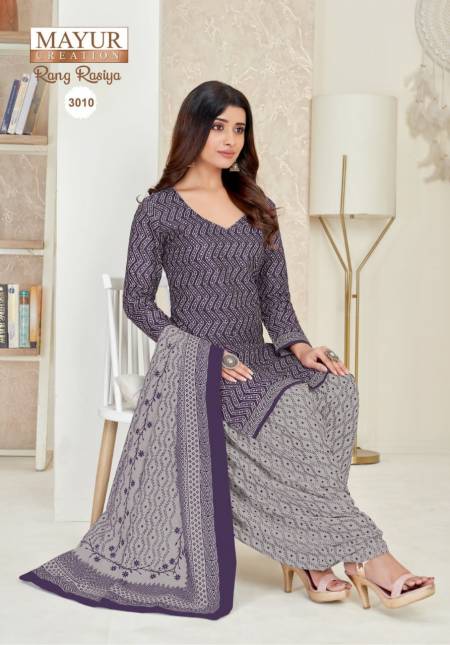 Rang Rasiya Vol 3 By Mayur Printed Cotton Dress Material
